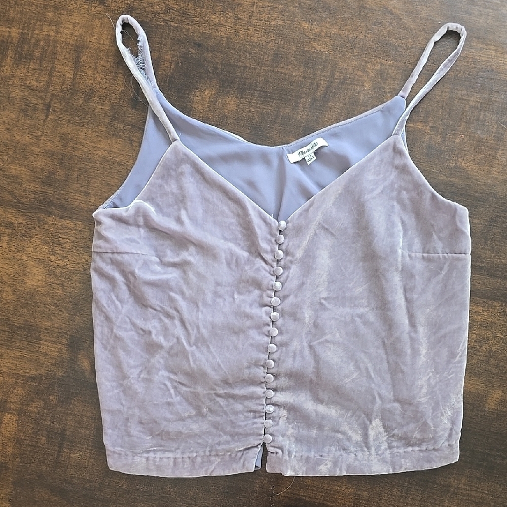 Madewell Purple Fitted Sleeveless Camisole